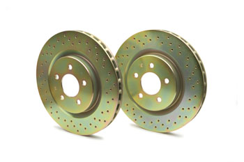 Brembo Cross Drilled Sport Brake Rotors C5, C6 Corvette - Front 1997-2008